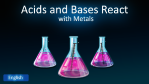 How do acids and bases react with metals