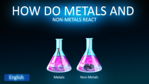How do metals and non-metals reacts